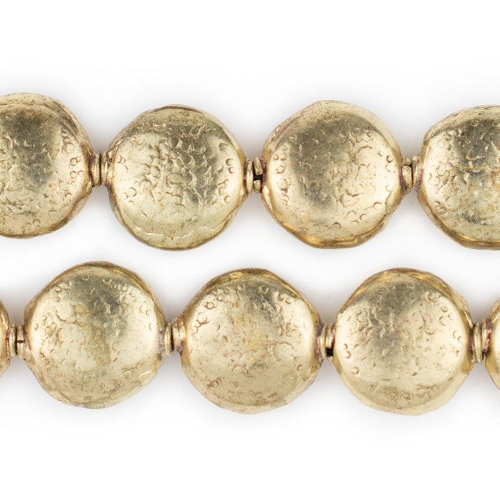 Brass Circular Hollow Tribal Beads (18mm) - The Bead Chest