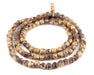 Clay Buddha Prayer Beads with Gold Leaf (11mm) - The Bead Chest
