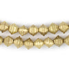 Striped Brass Bicone Beads
