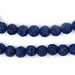 Indigo Blue Volcanic Lava Beads (8mm) - The Bead Chest