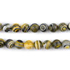Yellow Lace Malachite Beads (8mm)