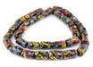 Cylindrical Millefiori Beads (18x8mm) - The Bead Chest