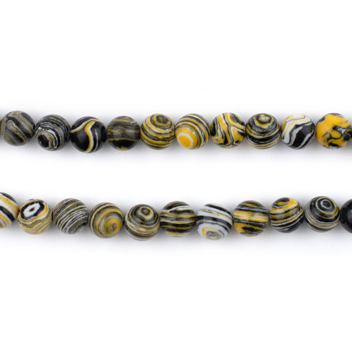 Yellow Lace Malachite Beads (6mm) - The Bead Chest