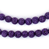 Purple Volcanic Lava Beads (8mm)