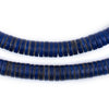 Navy Blue Sliced Prosser Beads