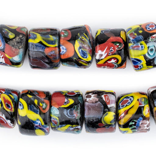 Cylindrical Millefiori Beads (12x16mm) - The Bead Chest