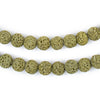Lime Green Volcanic Lava Beads (8mm)