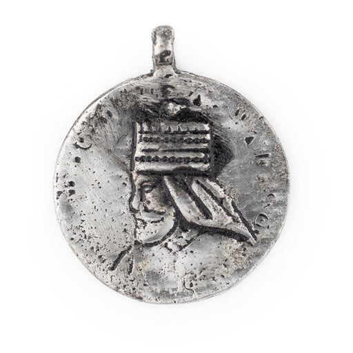 Silver Ethiopian Royal Emblem Pendant (40x46mm)