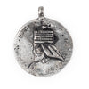 Silver Ethiopian Royal Emblem Pendant (40x46mm)