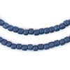 Cobalt Blue Nugget Natural Wood Beads (5mm)