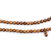 Brown Round Wooden Arabian Prayer Beads (4mm)