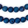 Blue Round Druzy Agate Beads (12mm)