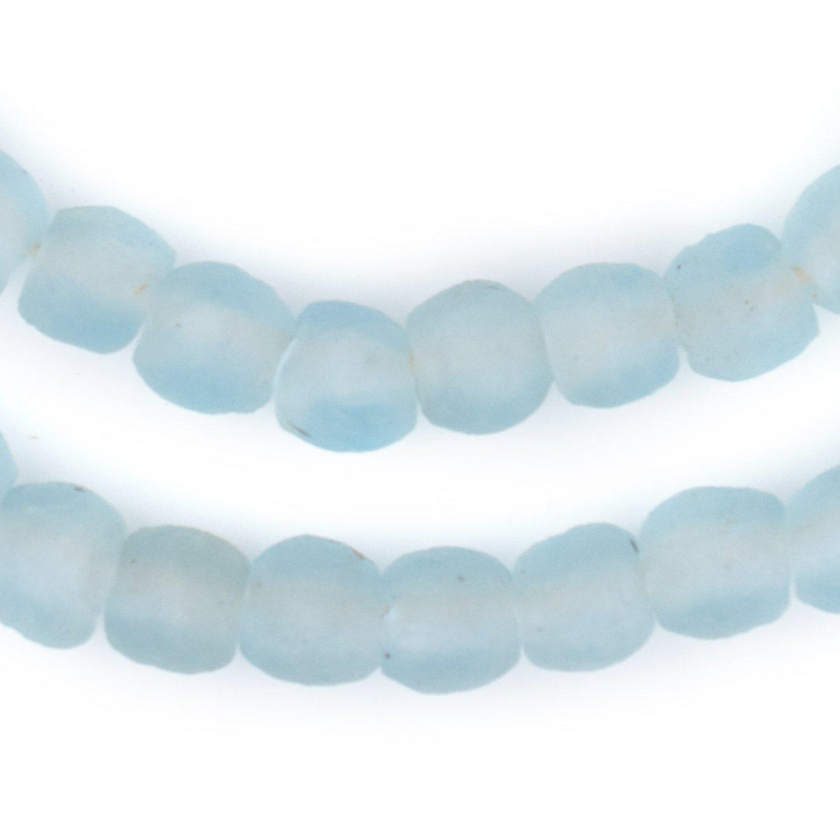 Baby Blue Recycled Glass Beads (11mm) — The Bead Chest