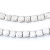 White Volcanic Lava Beads (8mm)