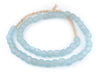 Baby Blue Recycled Glass Beads (11mm) - The Bead Chest