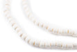 White Nugget Natural Wood Beads (5mm) - The Bead Chest
