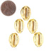 Bright Gold Cowrie Shell Beads (Set of 5) - The Bead Chest