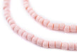 Pink Nugget Natural Wood Beads (5mm) - The Bead Chest