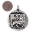 Silver Circular Lion of Judah Pendant - The Bead Chest