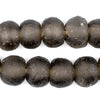 Groundhog Grey Recycled Glass Beads (18mm)