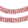 Candy Cane Fused Rondelle Recycled Glass Beads (11mm)