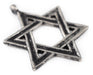 Silver Star of David Pendant (48x62mm) - The Bead Chest