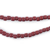Cherry Red Nugget Natural Wood Beads (5mm)