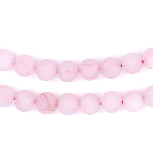 Matte Round Rose Quartz Beads (8mm)