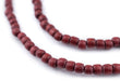 Cherry Red Nugget Natural Wood Beads (5mm) - The Bead Chest