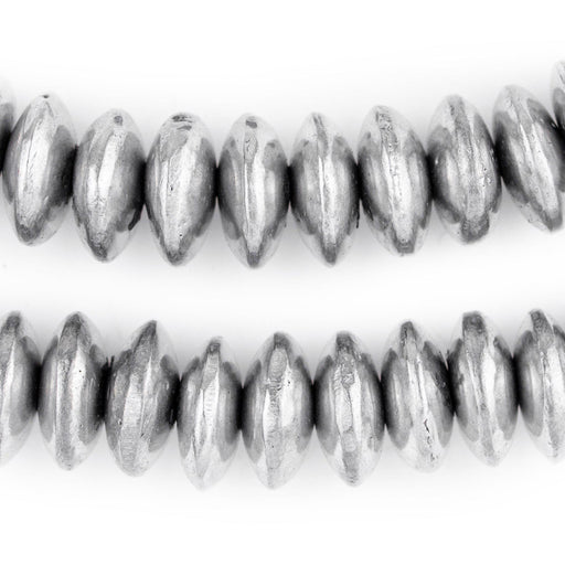 Maasai-Silver Saucer Beads (16mm) - The Bead Chest