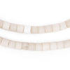 Vintage Czech White Cylinder Beads (6mm)