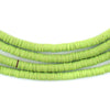 Neon Green Vinyl Phono Record Beads (4mm)