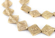 Brass Concentric Flat Diamond Beads (18mm) - The Bead Chest