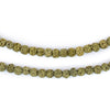 Lime Green Volcanic Lava Beads (4mm)