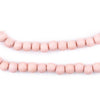Pink Round Natural Wood Beads (6mm)