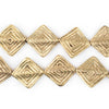 Brass Concentric Flat Diamond Beads (18mm)
