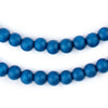 Azul Blue Round Natural Wood Beads (8mm)