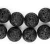 Black Volcanic Lava Beads (18mm)