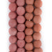 Opaque Pink Recycled Glass Beads (14mm) - The Bead Chest