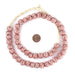 Red & White Fused Recycled Glass Beads (14mm) - The Bead Chest