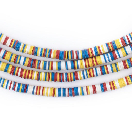 Sunrise Vinyl Phono Record Beads (4mm) - The Bead Chest