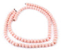 Pink Round Natural Wood Beads (8mm) - The Bead Chest