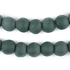 Serpentine Green Recycled Glass Beads (14mm)