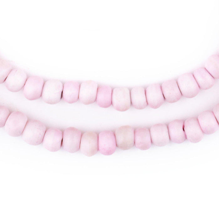 Pastel Pink Bone Mala Beads (6mm) - The Bead Chest