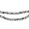 Matte Round Dalmatian Jasper Beads (4mm)