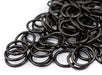 10mm Black Round Jump Rings (Approx 100 pieces) - The Bead Chest