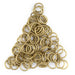 10mm Brass Round Jump Rings (Approx 100 pieces) - The Bead Chest