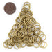 10mm Brass Round Jump Rings (Approx 100 pieces) - The Bead Chest
