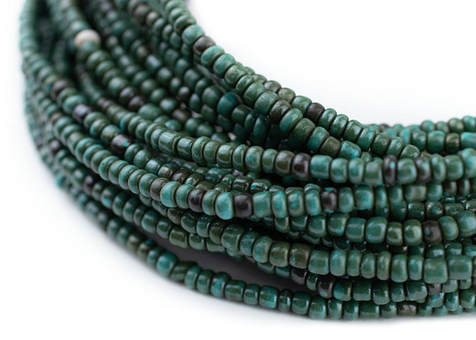 Dark Turquoise Glass Seed Beads (3mm) - The Bead Chest
