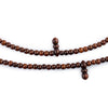 Dark Brown Round Wooden Arabian Prayer Beads (3mm)